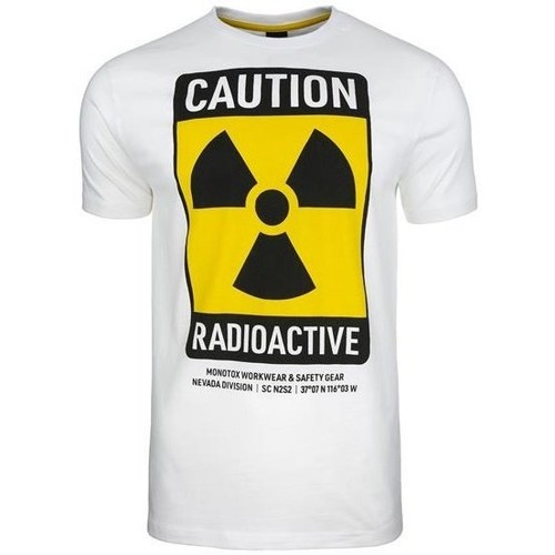 Textil Muži Trička s krátkým rukávem Monotox Radioactive Žluté, Bílé