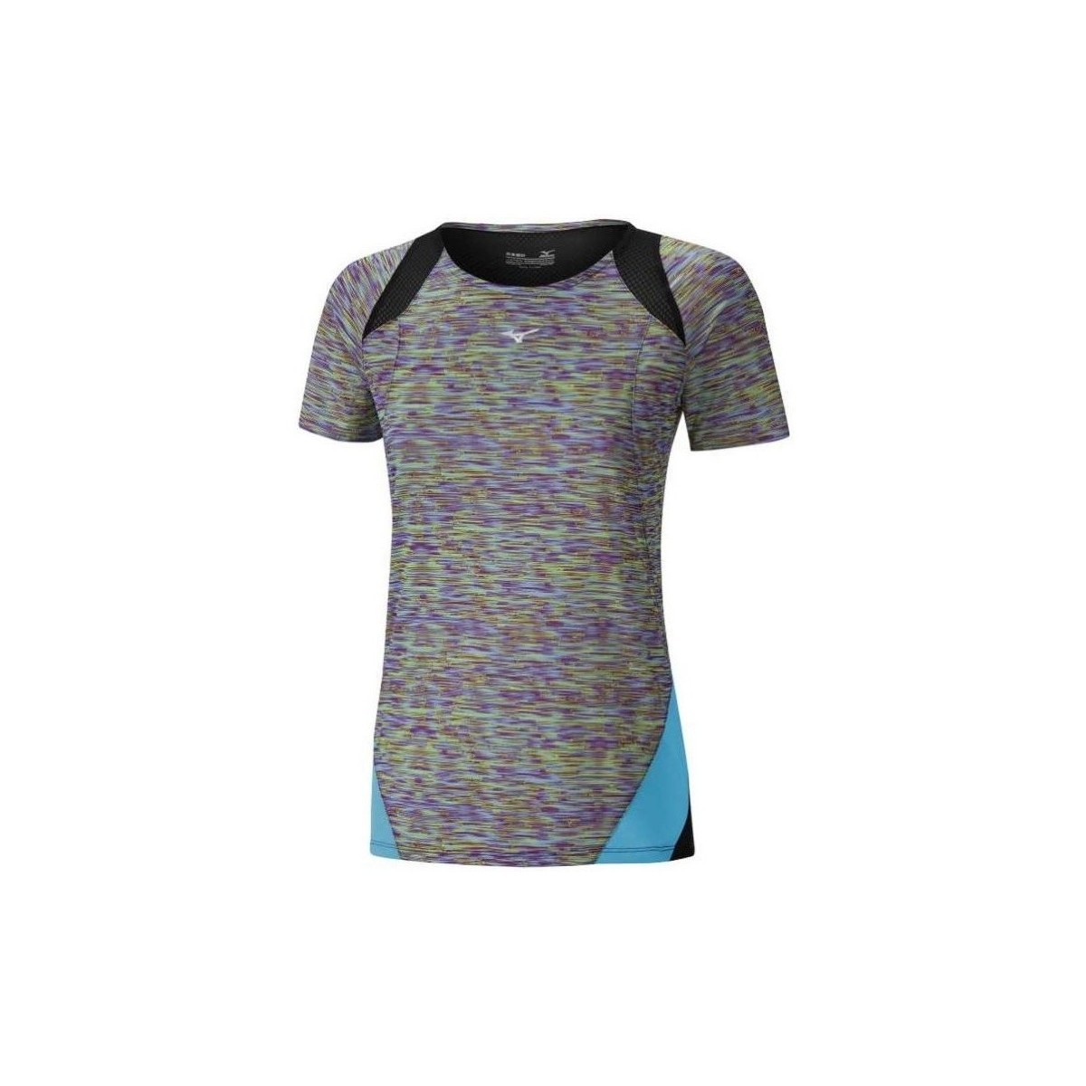 Textil Ženy Trička s krátkým rukávem Mizuno Aero Tee Černé, Šedé, Modré