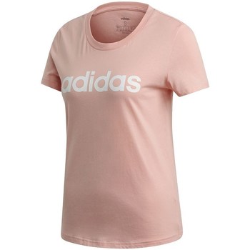 Textil Ženy Trička s krátkým rukávem adidas Originals W E Lin Slim T Růžová
