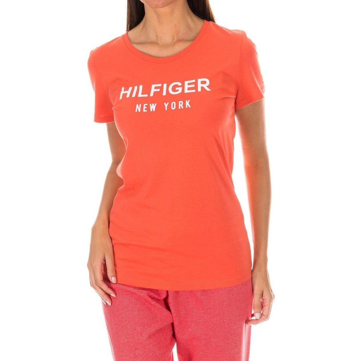 Textil Ženy Trička s dlouhými rukávy Tommy Hilfiger 1487906329-314 Červená
