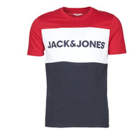 Textil Muži Trička s krátkým rukávem Jack & Jones JJELOGO BLOCKING Červená