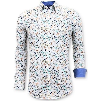 Textil Muži Košile s dlouhymi rukávy Tony Backer 111520689 Bílá