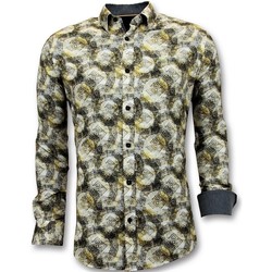Textil Muži Košile s dlouhymi rukávy Tony Backer 111518941 Žlutá