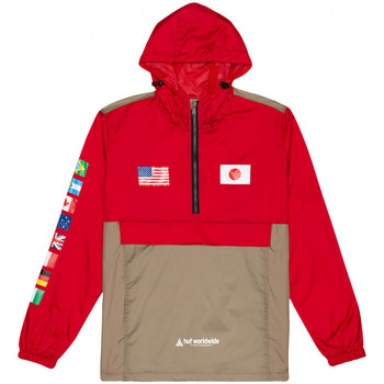 Textil Muži Saka / Blejzry Huf Jacket flags anorak Červená