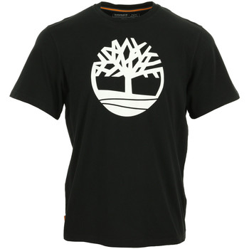 Textil Muži Trička s krátkým rukávem Timberland Kennebec River Brand Tree Černá