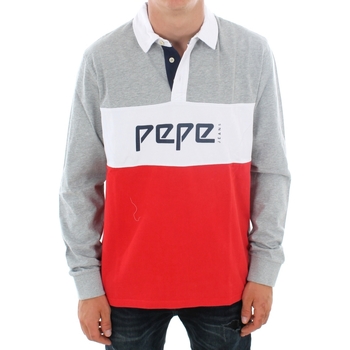 Textil Muži Polo s dlouhými rukávy Pepe jeans FEILDDING PM541216 265 FLAME Červená
