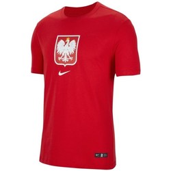 Textil Chlapecké Trička s krátkým rukávem Nike JR Polska Crest Červená
