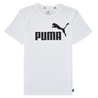 Textil Chlapecké Trička s krátkým rukávem Puma ESSENTIAL LOGO TEE Bílá