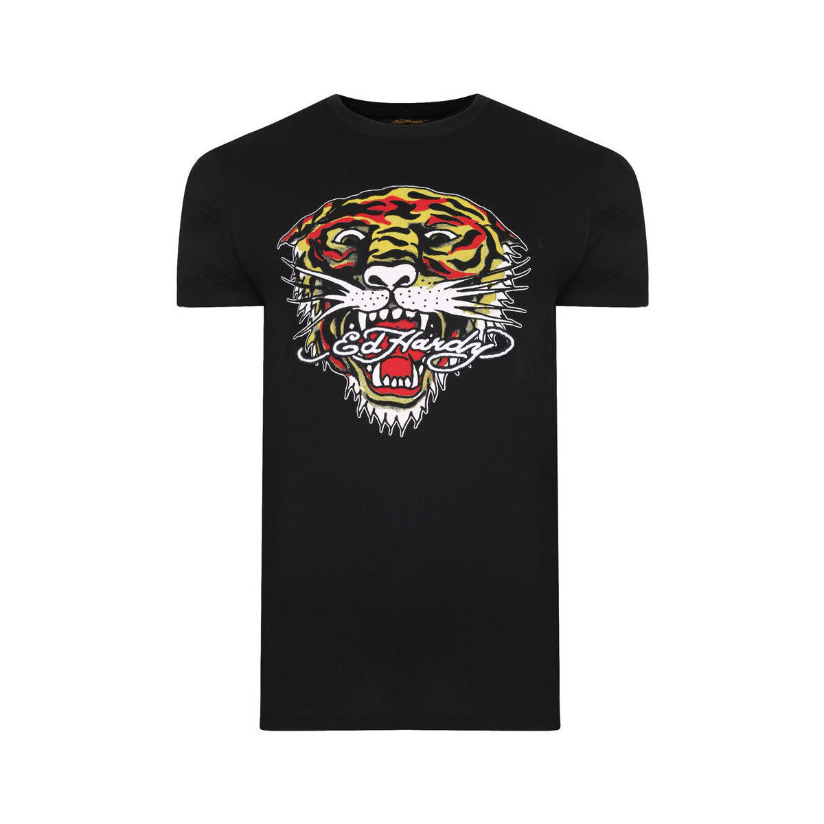 Textil Muži Trička s krátkým rukávem Ed Hardy Mt-tiger t-shirt Černá