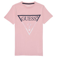 Textil Dívčí Trička s krátkým rukávem Guess H1RJ05-K8HM0-G600 Růžová