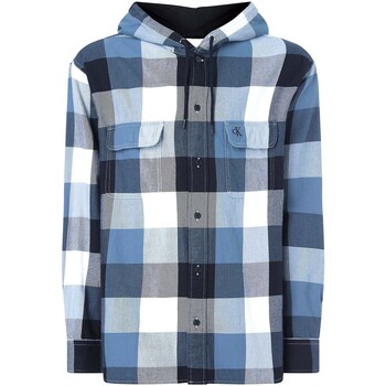 Textil Muži Košile s dlouhymi rukávy Calvin Klein Jeans J30J315668 Černá