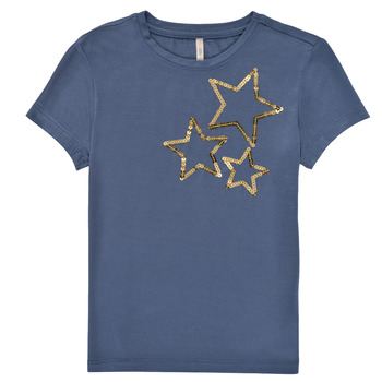 Textil Dívčí Trička s krátkým rukávem Only KONMOULINS STAR Modrá
