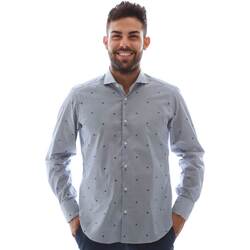 Textil Muži Košile s dlouhymi rukávy Gmf 961231/4 Modrý