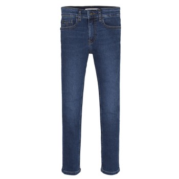 Textil Chlapecké Rifle skinny Calvin Klein Jeans ESSENTIAL ROYAL BLUE STRETCH Modrá