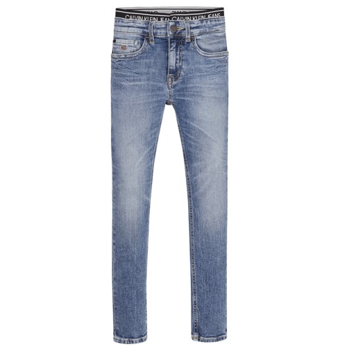 Textil Chlapecké Rifle skinny Calvin Klein Jeans SKINNY VINTAGE LIGHT BLUE Modrá