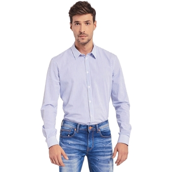 Textil Muži Košile s dlouhymi rukávy Gaudi 011BU45032 Bílá