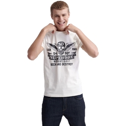 Textil Muži Trička s krátkým rukávem Superdry M1010137A Bílý