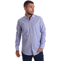 Textil Muži Košile s dlouhymi rukávy Gmf 971263/01 Modrý