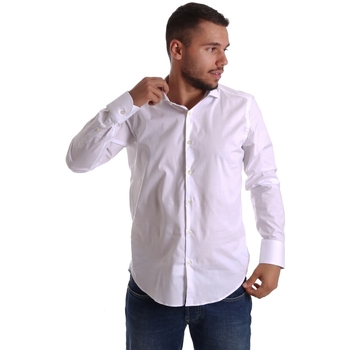 Textil Muži Košile s dlouhymi rukávy Gmf 971250/01 Bílý