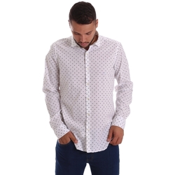 Textil Muži Košile s dlouhymi rukávy Gmf 971200/01 Bílý