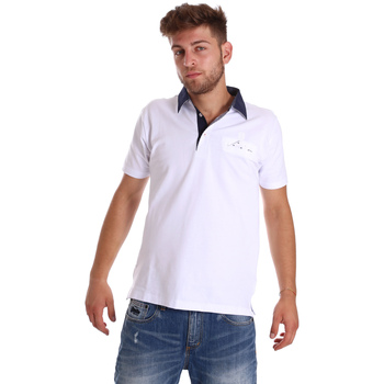 Textil Muži Polo s krátkými rukávy Bradano 000115 Bílá