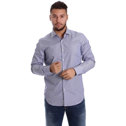Textil Muži Košile s dlouhymi rukávy Gmf 972906/04 Modrá