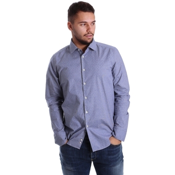 Textil Muži Košile s dlouhymi rukávy Gmf 972144/01 Modrý