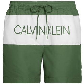 Textil Muži Plavky / Kraťasy Calvin Klein Jeans KM0KM00456 Zelený