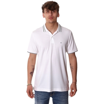Textil Muži Polo s krátkými rukávy Calvin Klein Jeans K10K105183 Bílý