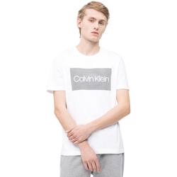 Textil Muži Trička s krátkým rukávem Calvin Klein Jeans K10K103654 Bílý