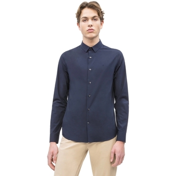 Textil Muži Košile s dlouhymi rukávy Calvin Klein Jeans J30J312439 Modrý