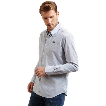 Textil Muži Košile s dlouhymi rukávy La Martina OMC016 PP462 Modrá