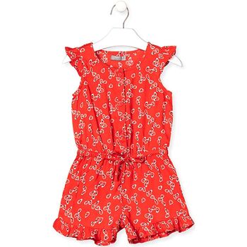 Textil Dívčí Overaly / Kalhoty s laclem Losan 016-7029AL Červené