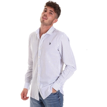 Textil Muži Košile s dlouhymi rukávy U.S Polo Assn. 58829 52741 Modrý