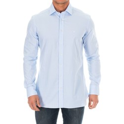 Textil Muži Košile s dlouhymi rukávy Hackett HM305468-513 Modrá