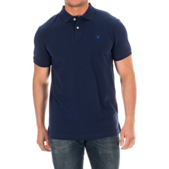 Textil Muži Polo s krátkými rukávy Hackett HM561790-595 Modrá