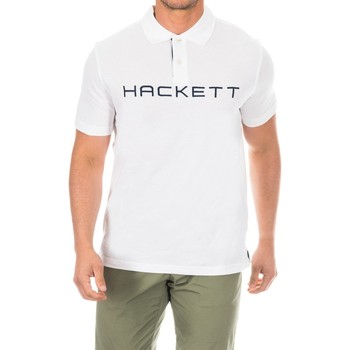 Textil Muži Polo s krátkými rukávy Hackett HMX1007B-WHITE Bílá