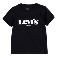 Textil Chlapecké Trička s krátkým rukávem Levi's GRAPHIC TEE Černá