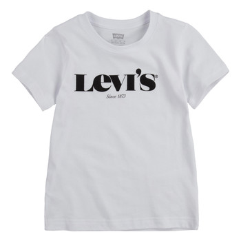 Textil Chlapecké Trička s krátkým rukávem Levi's GRAPHIC TEE Bílá