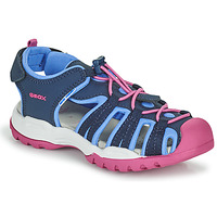 Boty Dívčí Sportovní sandály Geox BOREALIS GIRL Modrá / Růžová
