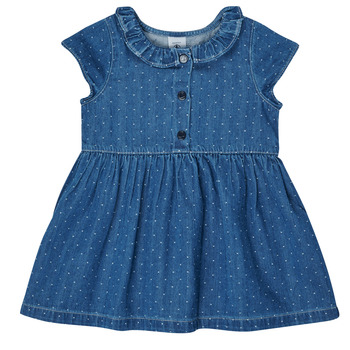 Textil Dívčí Krátké šaty Petit Bateau MAURANE Modrá