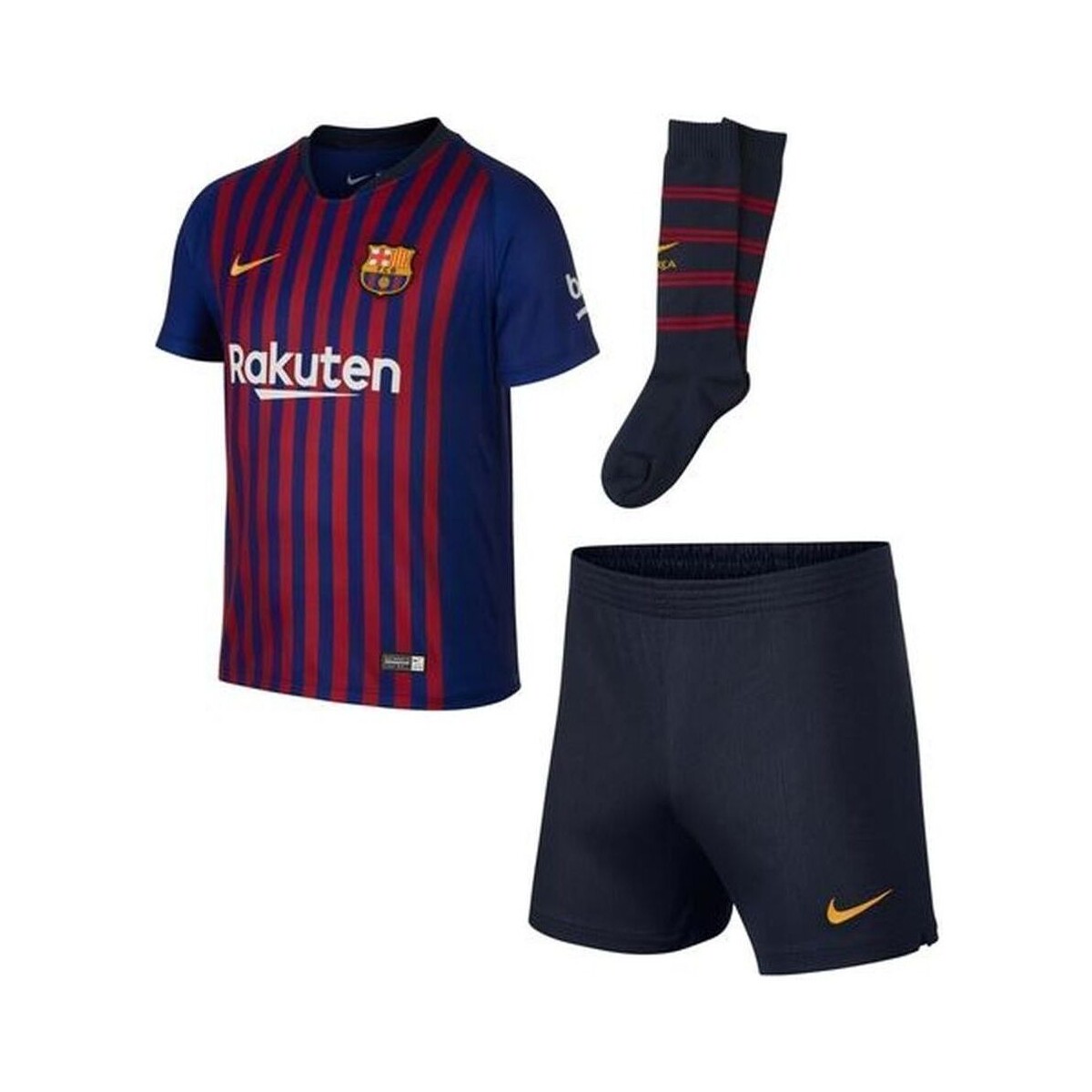 Textil Chlapecké Teplákové soupravy Nike FCB MINIKIT 18 Modrá
