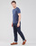 Textil Muži Trička s krátkým rukávem Polo Ralph Lauren T-SHIRT AJUSTE COL ROND EN COTON LOGO PONY PLAYER Modrá