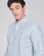 Textil Muži Košile s dlouhymi rukávy Polo Ralph Lauren CHEMISE AJUSTEE EN OXFORD COL BOUTONNE  LOGO PONY PLAYER MULTICO Modrá / Bílá