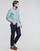 Textil Muži Košile s dlouhymi rukávy Polo Ralph Lauren CHEMISE AJUSTEE EN CHAMBRAY DENIM COL BOUTONNE  LOGO PONY PLAYER Modrá