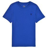 Textil Chlapecké Trička s krátkým rukávem Polo Ralph Lauren ELIVA Modrá / Safírová modrá