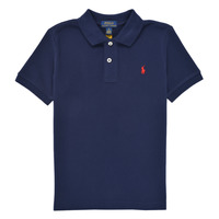 Textil Chlapecké Polo s krátkými rukávy Polo Ralph Lauren MENCHI Tmavě modrá