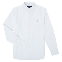 Textil Chlapecké Košile s dlouhymi rukávy Polo Ralph Lauren CAMIZA Bílá