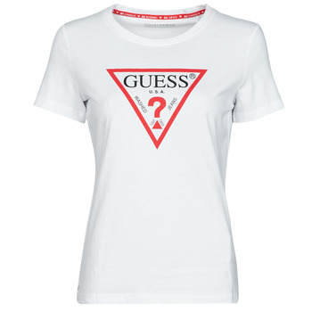 Textil Ženy Trička s krátkým rukávem Guess SS CN ORIGINAL TEE Bílá