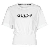 Textil Ženy Trička s krátkým rukávem Guess SS WINIFRED CROP TOP Bílá